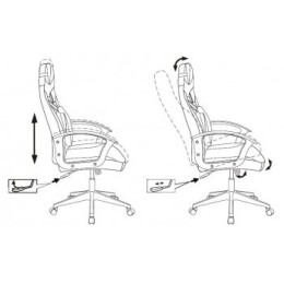 Бюрократ Кресло игровое Zombie DRIVER YEL