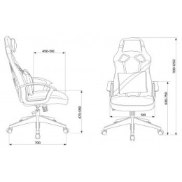 Бюрократ Кресло игровое Zombie DRIVER YEL