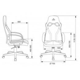 Бюрократ Кресло игровое Zombie ZOMBIE RUNNER GREEN