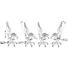 Бюрократ Кресло игровое VIKING ZOMBIE A4 черный/красный искусственная кожа с подголов. крестовина пластик 1366280