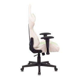 Бюрократ Кресло игровое VIKING X Fabric белый/зеленый с подголов. крестовина пластик 1428211