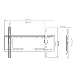 Kromax Кронштейн для телевизора 32-90 IDEAL-102 black