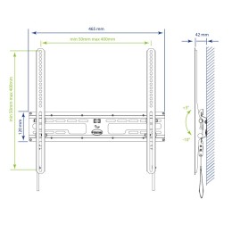 Kromax Кронштейн для телевизора 22-65 FLAT-4 new black