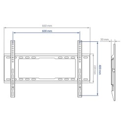 Kromax Кронштейн для телевизора 32-90 IDEAL-101 black