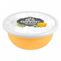 DELTA Миска Modena 2,1л с крышкой с декором (бледно-желтый) 221105804/01