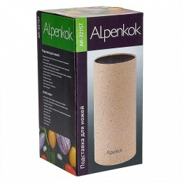 ALPENKOK Подставка для ножей 22×11 см AK-221ST бежевая