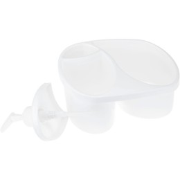 М-ПЛАСТИКА Подставка для моющих средств с дозатором белая М 1149 