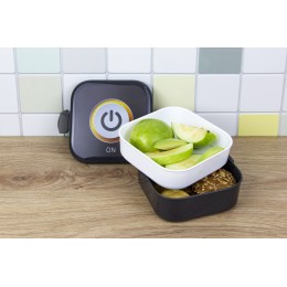 М-ПЛАСТИКА Контейнер для обеда КНОПКА 0,4л+0,4л с ручками М 1232