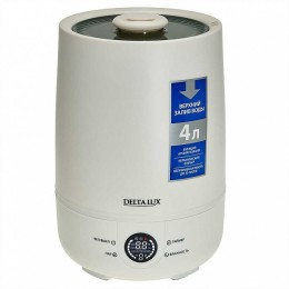 DELTA Увлажнитель воздуха ультразвуковой 30 Вт 4 л с керамическим фильтром DE-3705 белый