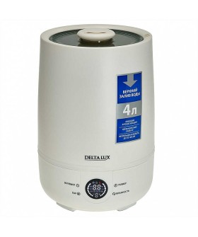 DELTA Увлажнитель воздуха ультразвуковой 30 Вт 4 л с керамическим фильтром DE-3705 белый