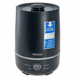DELTA Увлажнитель воздуха ультразвуковой 30 Вт 4 л с керамическим фильтром DE-3705 черный