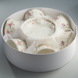 BEATRIX Набор чайный 12 предметов МХ004P/6 Флориана в подарочной коробке