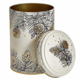 DELTA Банка жестяная Снежное Рождество 1,75 л Ц118h162v175-01898