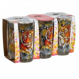 ДЕКОСТЕК Набор стаканов 250 мл 6 штук (Основной инстинкт) круговая деколь 146-Д