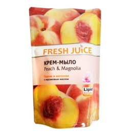 Fresh Juice Жидкое гель-мыло с глицерином персик и магнолия дой-пак 460мл