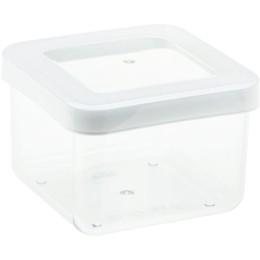 М-ПЛАСТИКА  Емкость для сыпучих 0,5л 10×10×7 см СТЕП БЕЛЫЙ М 1290