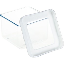 М-ПЛАСТИКА  Емкость для сыпучих 0,5л 10×10×7 см СТЕП БЕЛЫЙ М 1290