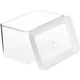 М-ПЛАСТИКА  Емкость для сыпучих 1,1л 16×10×9,5 см СТЕП БЕЛЫЙ М 1296