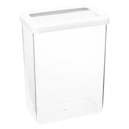 М-ПЛАСТИКА  Емкость для сыпучих 2,5л 16×10×21 см СТЕП БЕЛЫЙ М 1298