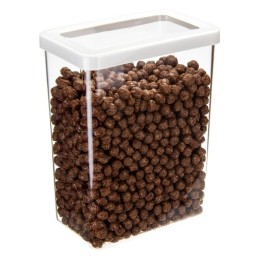 М-ПЛАСТИКА  Емкость для сыпучих 2,5л 16×10×21 см СТЕП БЕЛЫЙ М 1298