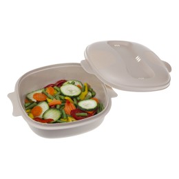 М-ПЛАСТИКА Кастрюля для СВЧ 1,6л КАПУЧИНО М 1411