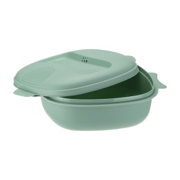 М-ПЛАСТИКА Кастрюля для СВЧ 1,6л ФИСТАШКОВЫЙ М 1411