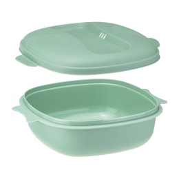 М-ПЛАСТИКА Кастрюля для СВЧ 1,6л ФИСТАШКОВЫЙ М 1411