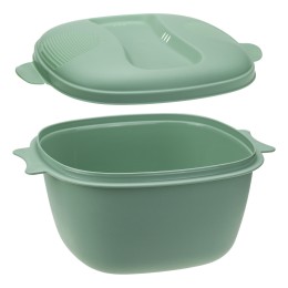 М-ПЛАСТИКА Кастрюля для СВЧ 2,5л ФИСТАШКОВЫЙ М 1412