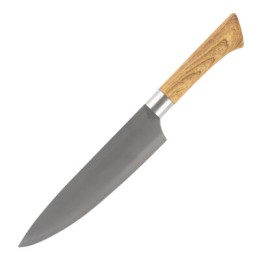 MALLONY Нож с пластиковой рукояткой под дерево FORESTA поварской 20 см. 103560-SK