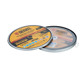 Denzel Круг отрезной по металлу, 230 х 2,0 х 22,2 мм, A36TBF, в метал.банке, 5 шт. 737920