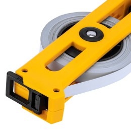 Denzel Рулетка геодезическая 20 м х 13 мм, открытый корпус, металлическая лента 31490