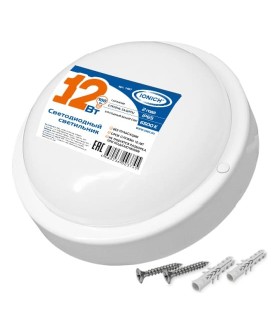 IONICH Светодиодный ЖКХ светильник 12Вт Круг ILED-SMD2835-СПП-12-970-230-6.5-IP65-R 1467