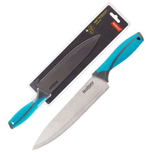 Нож с прорезиненной рукояткой ARCOBALENO MAL-01AR поварской, 20 см. 005520-SK