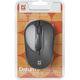 Defender Беспроводная оптическая мышь Datum MM-285 черный,3 кнопки,1600 dpi