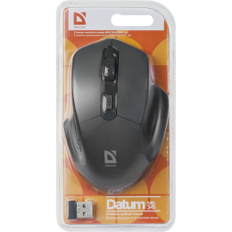 Defender Беспроводная оптическая мышь Datum MB-345 черный,4 кнопки, 800-1600 dpi