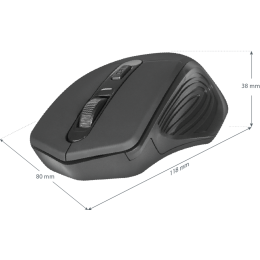 Defender Беспроводная оптическая мышь Datum MB-345 черный,4 кнопки, 800-1600 dpi