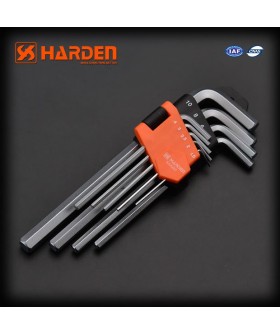 HARDEN Набор длинных шестигранных ключей звездочка типа Г 9шт. 540605