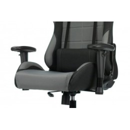 Бюрократ Кресло игровое Zombie 771N серый/черный с подголов. крестовина металл черный 1210451