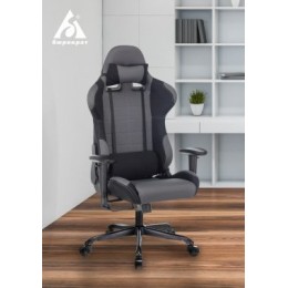 Бюрократ Кресло игровое Zombie 771N серый/черный с подголов. крестовина металл черный 1210451