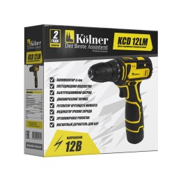 KOLNER Аккумуляторная дрель-шуруповерт KCD 12LM