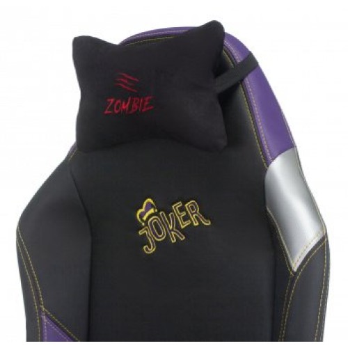 Кресло игровое Бюрократ Zombie HERO JOKER PRO черный/фиолетовый искусственная кожа с подголов. крестовина пластик 1535351