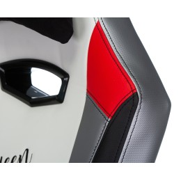 Бюрократ Кресло игровое Zombie HERO QUEEN черный/белый искусственная кожа с подголов. крестовина пластик 1535448