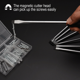 HARDEN Отвертка шлицевая с мягкой ручкой 6x38мм 550251