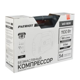 Patriot Компрессор поршневой безмасляный WO 180K