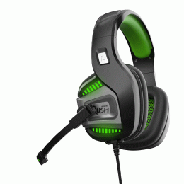 Smartbuy Игровая гарнитура RUSH PUNCH'EM, черно-зеленая SBHG-9700