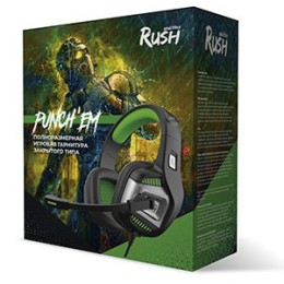 Smartbuy Игровая гарнитура RUSH PUNCH′EM, черно-зеленая SBHG-9700