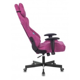 Бюрократ Кресло игровое Zombie VIKING KNIGHT Fabric малиновый Light-15 с подголов. крестовина металл 1372997