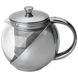 MALLONY Чайник для заварки чая на 0.5 л стеклянный фильтр из нержавейки Menta-500 910109