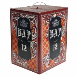 ДЕКОСТЕК Мини-бар на деревянной стойке 12 предметов (Боярский) гравировка, отводка золотом 1501-Г32