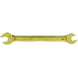 СИБРТЕХ Ключ рожковый, 17 х 19 мм, желтый цинк. 14310